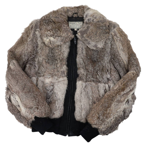 Vintage Crown Colony Rabbit Fur Coat - M