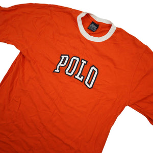 Vintage Polo Ralph Lauren Spellout Graphic T Shirt - YXL