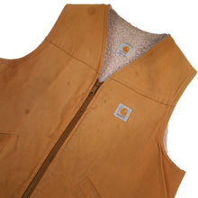 Load image into Gallery viewer, Vintage Distressed Carhartt Sherpa Lined Canvas Vest - XL