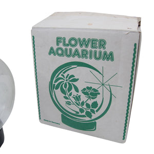 Vintage Flower Aquarium Glass Orb