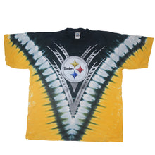Load image into Gallery viewer, Vintage Liquid Blue Pittsburgh Steelers Tie Dyed Graphic T Shirt - XL