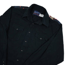 Load image into Gallery viewer, Vintage Wrangler Raging Bull Rodeo Graphic Pearl Snapdown Shirt - L