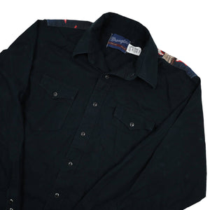 Vintage Wrangler Raging Bull Rodeo Graphic Pearl Snapdown Shirt - L