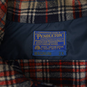 Vintage Pendleton %100 Wool Loop Collar Flannel Shirt - XXL