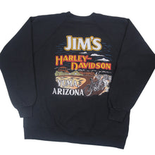 Load image into Gallery viewer, Vintage Harley Davidson V-twin Eagle Crest Graphic Sweatshirt