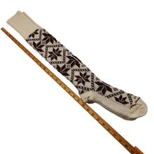 Load image into Gallery viewer, Vintage Wigwam Tall Sno-fire Snowflake Knicker Socks - 11-13