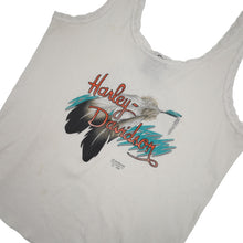 Load image into Gallery viewer, Vintage 3D Emblem Harley Davidson Lace Trim Tank Top  - WMNS XL