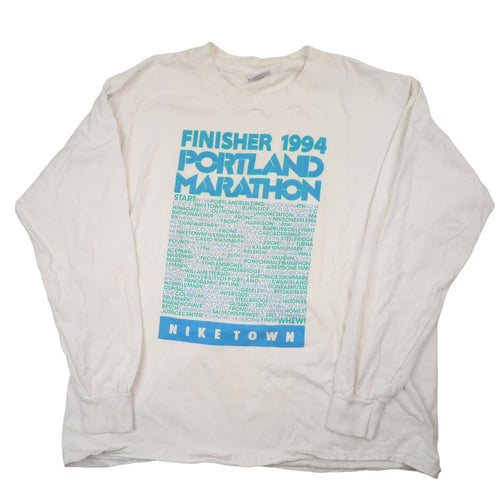Vintage 1994 Nike Portland Marathon Finisher Graphic T Shirt - XL