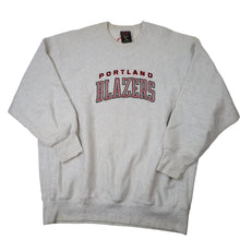 Load image into Gallery viewer, Vintage Portland Blazers Embroidered Spellout Sweatshirt - XL