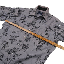 Load image into Gallery viewer, Vintage Wrangler Allover Horse Print Pearl Snap Down Western Shirt  - L