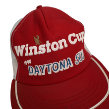 Load image into Gallery viewer, Vintage 1990 Winston Cup Dayton 500 Mesh Trucker Hat - OS