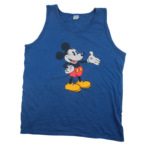Vintage Disney Mickey Mouse Graphic Tank Top - XL