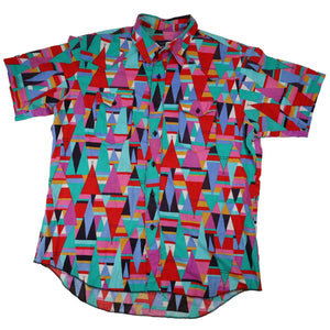 Vintage Wrangler Colorfull Allover Print Tepee Button Down Shirt - XL
