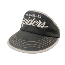 Load image into Gallery viewer, Vintage Sport Specialties Los Angeles Raiders Script Viser 90s NFL Black - OS
