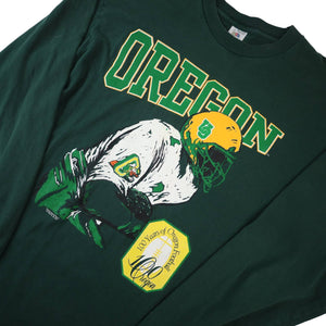 Vintage Oregon Ducks 100yr Anniversary Graphic Long Sleeve T Shirt - L