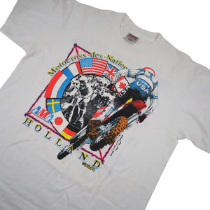 Vintage 1991 Enduro Motorcycle Racing Graphic T Shirt - XL