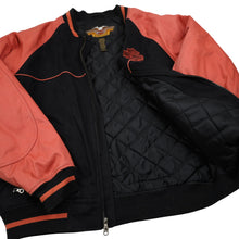 Load image into Gallery viewer, Vintage Harley Davidson Spellout Quilted Bomber Jacket - XL