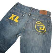 Load image into Gallery viewer, Vintage XLarge Pocket Spellout Jeans