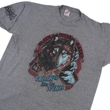 Load image into Gallery viewer, Vintage 1992 Stugis Rally "Riding like the Wind" Wolf Graphic T Shirt - XL