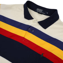 Load image into Gallery viewer, Vintage Polo Ralph Laruen Striped Long Sleeve Polo Shirt - XL