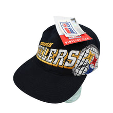 Load image into Gallery viewer, NWT Vintage Sport Specialties Pittsburgh Steelers Grid Logo Snapback Hat - OS