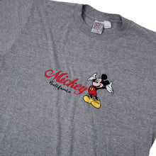 Load image into Gallery viewer, Vintage Disney Mickey Mouse Spellout Embroidered T Shirt  - L