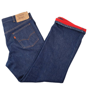 Vintage Levis 517 Boot Cut Orange Tab Flannel Lined Denim Jeans - 36"x30"