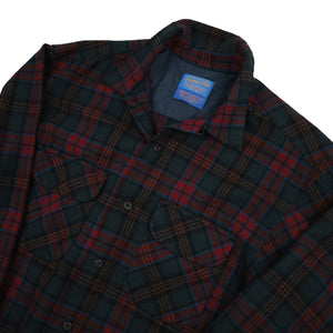 Pendleton %100 Wool Loop Collar Button Down Shirt - L