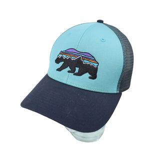 Patagonia Fitz Roy Bear Logo Mesh Lo Pro Trucker Hat - OS