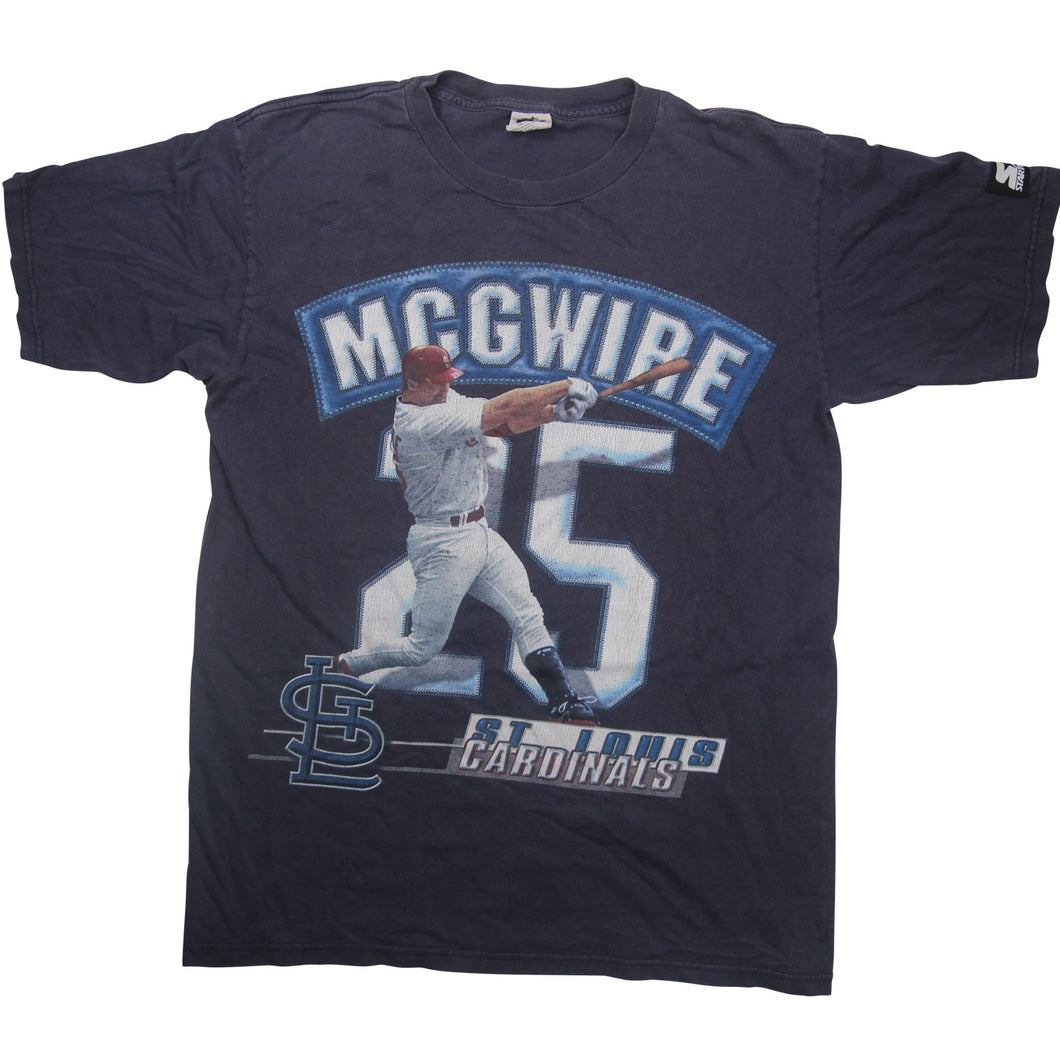 Vintage Starter St.Louis Cardinals Mark McGwire Graphic T Shirt - M