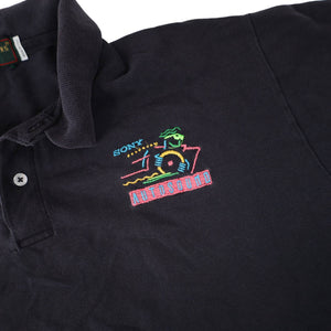 Vintage Sony AutoSound Embroidered Polo Shirt - XL