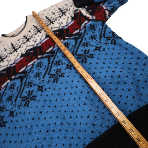 Vintage Aeropostale Shetland Wool Ski Print Sweater - XL