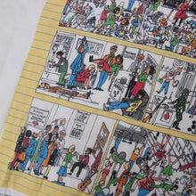 Load image into Gallery viewer, Vintage B.Johnson "School Daze" Cartoon Graphic Art Shirt - XL