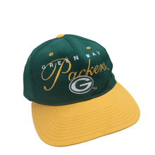 Load image into Gallery viewer, Vintage Drew Pearson Green Bay Packers Script Spellout Snapback Hat - OS