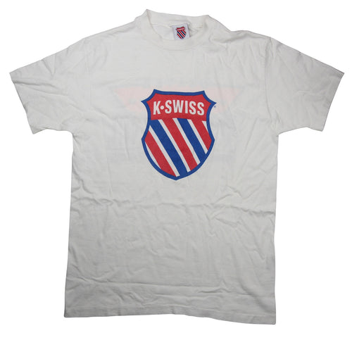 Vintage 1990 K-Swiss Volleyball Camp Graphic T Shirt - L