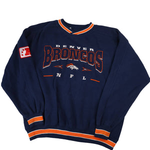 Vintage Lee Sports Colorado Broncos Embroidered Sweatshirt - M