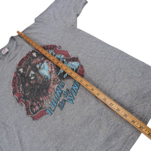 Load image into Gallery viewer, Vintage 1992 Stugis Rally "Riding like the Wind" Wolf Graphic T Shirt - XL