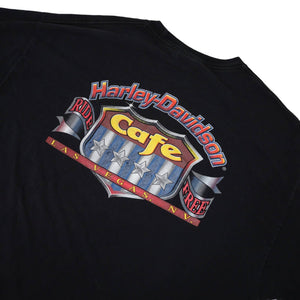 Vintage Harley Davidson  Cafe Las Vegas Graphic  T Shirt - XL