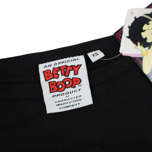 Vintage Y2k NWT Betty Boop Embroidered Motorcycle Rhinestone T Shirt - XS