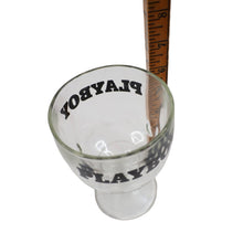 Load image into Gallery viewer, Vintage Playboy Spellout Glass Chalice Cup - OS