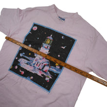 Load image into Gallery viewer, Vintage Cosmic Lighthouse Graphic T Shirt - M