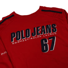 Load image into Gallery viewer, Vintage Polo Jeans Ralph Lauren Spellout Long Sleeve T Shirt - L