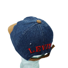 Load image into Gallery viewer, Vintage Levis Denim Spellout Strap Back Hat - OS