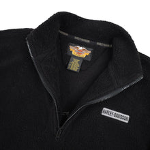 Load image into Gallery viewer, Vintage Harley Davidson Big Logo Deep Pile Fleece Jacket - M