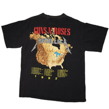 Load image into Gallery viewer, Vintage 1992 Metallica &amp; Guns N' Roses Graphic Tour T Shirt - L