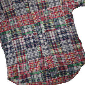 Vintage Polo Ralph Lauren Plaid Patchwork Button Down Shirt - L