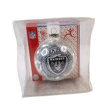 Load image into Gallery viewer, Vintage NFL Oakland Raiders Logo Christmas Tree Ornament - OS