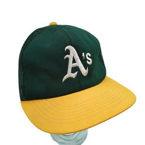 Vintage 90s Sport Specialties Oakland Athletics Mesh Snapback Trucker Hat - OS