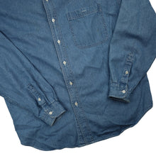 Load image into Gallery viewer, Vintage Disney Winnie the Pooh Embroidered Denim Button Down Shirt - OS