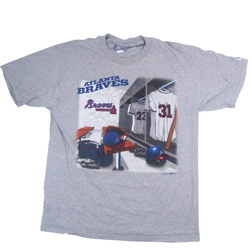 Vintage Lee Sport Atlanta Braves Locker Room Graphic T Shirt - L